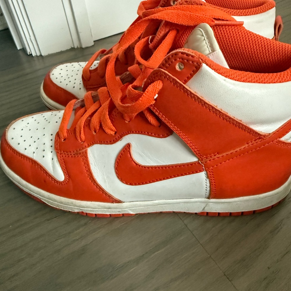Nike Kids' Bright Orange and White Sneakers